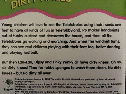DVD - Teletubbies - Hands, Feet & Dirty Knees