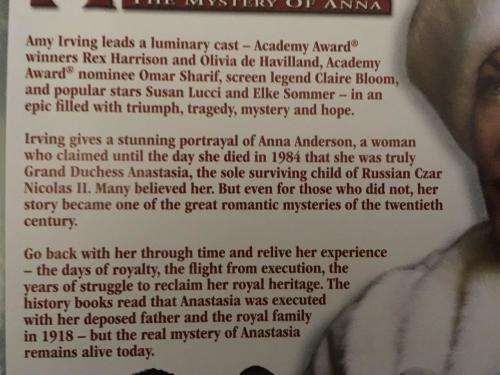 DVD - Anastasia The Mystery of Anna