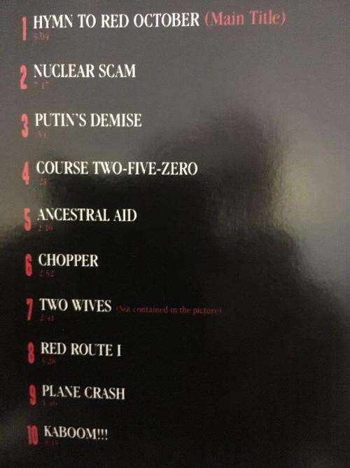 CD - The Hunt For Red October - Music From The Original Original Motion Picture Soundtrack