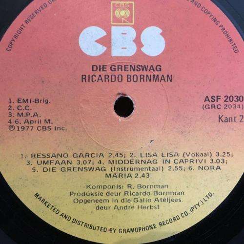 L.P. - Ricardo Bornman - Die Grenswag