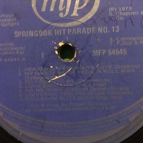 LP - Springbok Hit Parade 12