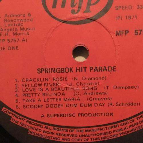 L.P. - Springbok Hit Parade 1