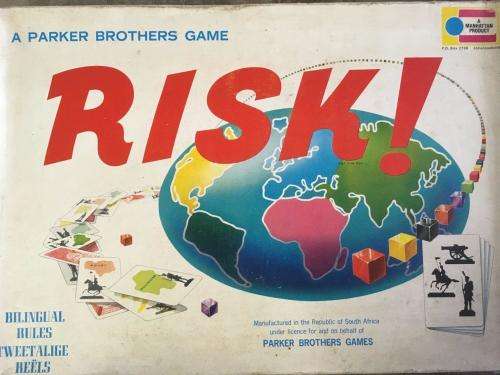 Vintage Risk - Parker Brothers  - Wooden Dice etc Circa 1960's