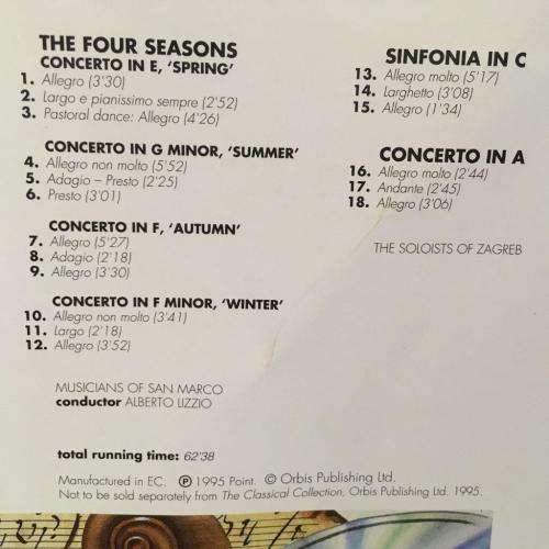 CD - The Classical Collection - CD5 - Vivaldi - Celebration of the Baroque