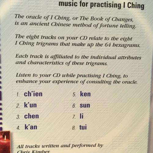 CD - Oracle - Music for practising I Ching - Enhancing Mind Body Spirit