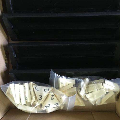 Tri-Ominos -Anniversary Edition - Pressman The Classic Triangular Domino Game 1993 made in USA