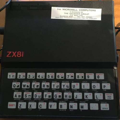 Vintage Retro Sinclair Spectrum ZX-81 Boxed with manual.