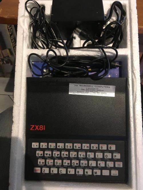 Vintage Retro Sinclair Spectrum ZX-81 Boxed with manual.