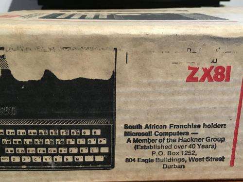 Vintage Retro Sinclair Spectrum ZX-81 Boxed with manual.