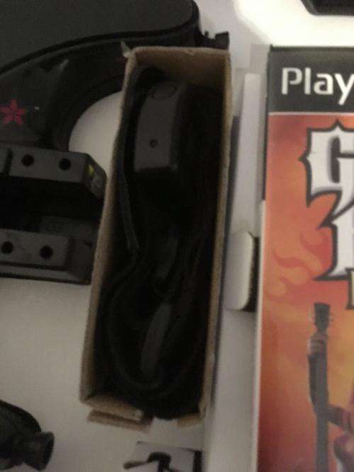 PS2 - Guitar Hero III Wirless Guitar + Game Complete + Wireless Receiver