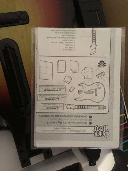 PS2 - Guitar Hero III Wirless Guitar + Game Complete + Wireless Receiver