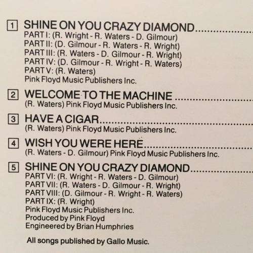 CD - Pink Floyd - Wish You Were Here