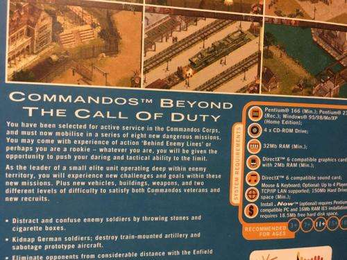 PC - Commandos Beyond The Call of Duty