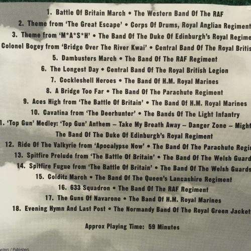 CD - Military Bands Play War Movie Themes