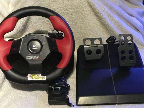 PC - Logitech Wingman Formula Force GP Steering Wheel, Pedals & PSU - USB