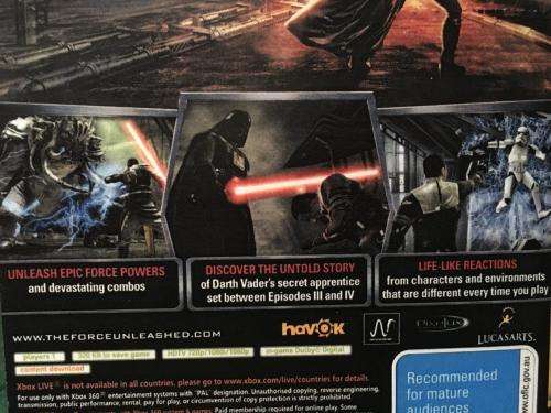 Xbox 360 - Star Wars The Force Unleashed