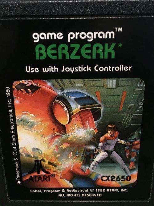 Atari - Berzerk Cartridge