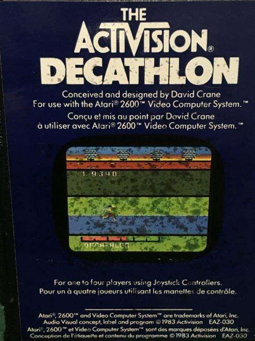 Atari - Decathlon Activision Cartridge