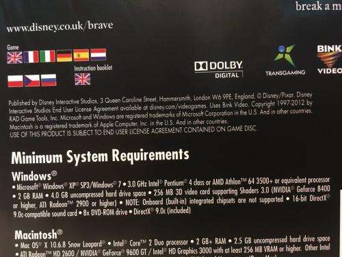 PC - Disney Pixar Brave