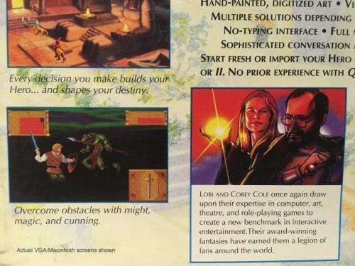 PC - Quest of Glory III Wages of War (Big Box Game DOS Floppy Disks) - Retro Gaming