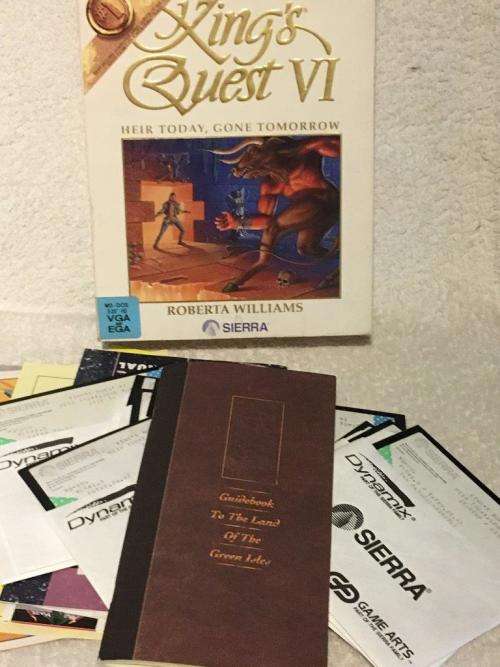 PC - King's Quest VI Heir Today, Gone Tomorrow (Big Box Game DOS Floppy Disc ) - Retro Gaming