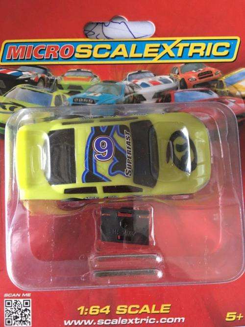 Scalextric Micro - US Stock Car Green No6 - 1:64 Scale (new)
