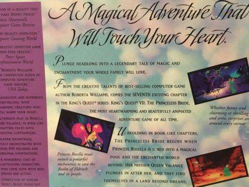 PC - King's Quest VII The Princeless Bride (Big Box Game Win 3.1 ) - Retro Gaming