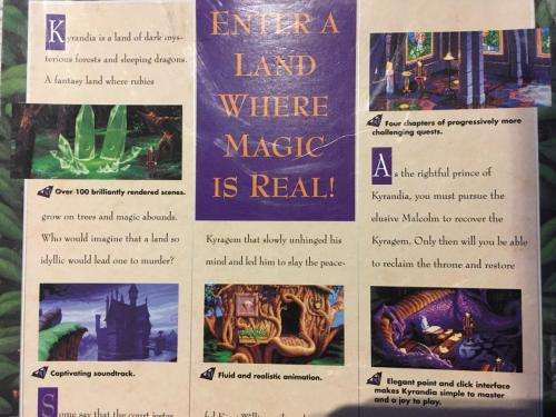 PC - The Legend of Kyrandia Book One (Big Box Game Dos Floppy Disc ) - Retro Gaming