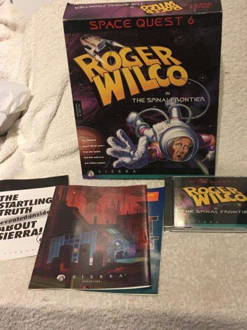 PC - Space Quest 6 Roger Wilco & the Spinal Frontier (Big Box Game DOS win 3.1) - Retro Gaming
