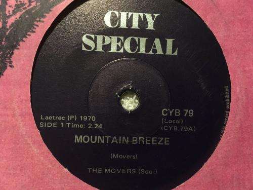 Seven Single - The Movers - Mountain Breeze / Slow Down (CYB 79 - Very Scarce)