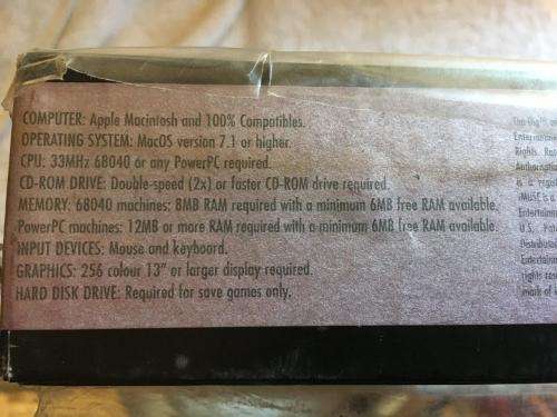 PC - The Dig (Mac) Lucas Arts (Still Sealed) Retro Gaming