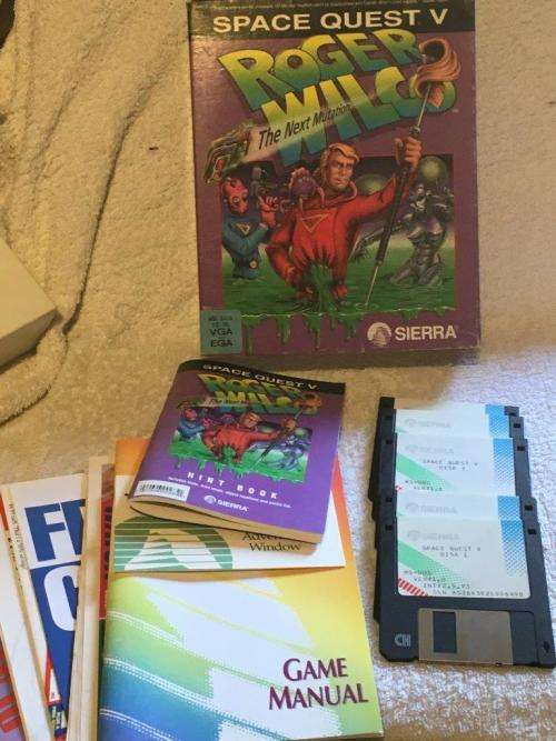 PC - Space Quest V Roger Wilco The Next Mutation - (Big Box - Dos Stiffy Disc) - Retro Gaming