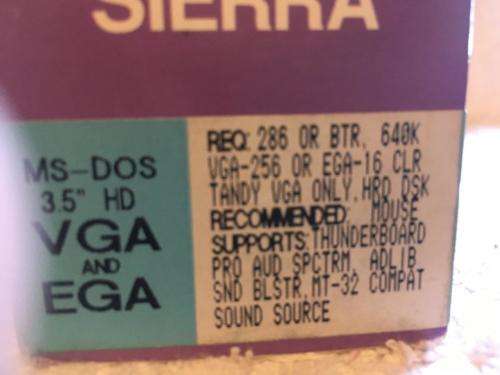 PC - Space Quest V Roger Wilco The Next Mutation - (Big Box - Dos Stiffy Disc) - Retro Gaming