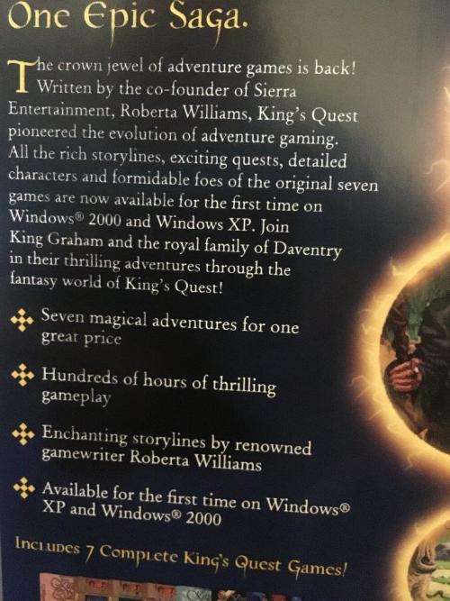 PC - King's Quest Collection  - 7 Complete Games