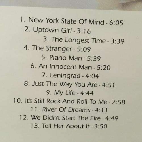 CD - Piano Plays - Billy Joel