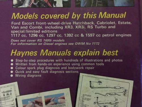 Haynes - Ford Escort (Petrol) Owners Workshop Manual