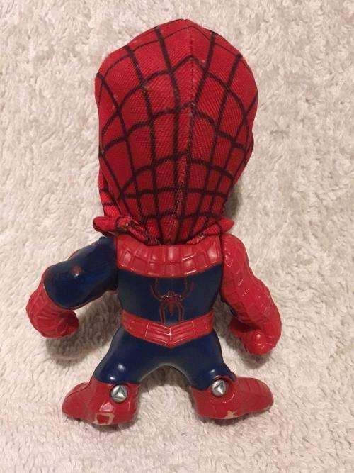 Big Head Spiderman with removable Mask - Marvel 2001 - +-9cm