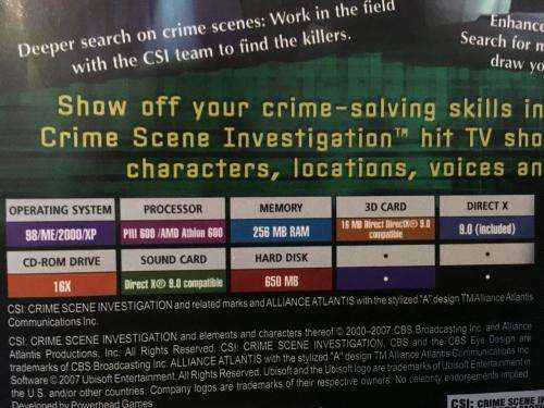 PC - CSI Crime Scene Investigation - Dark Motives