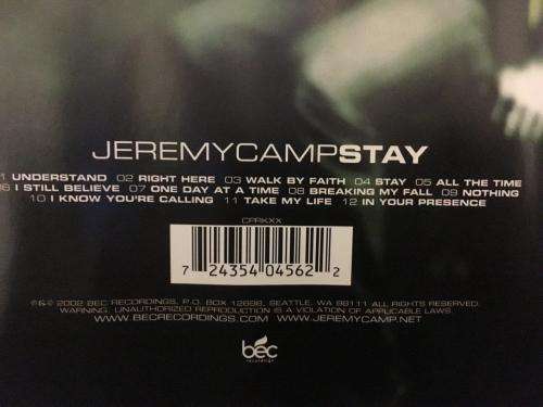 CD - Jeremy Camp - Stay