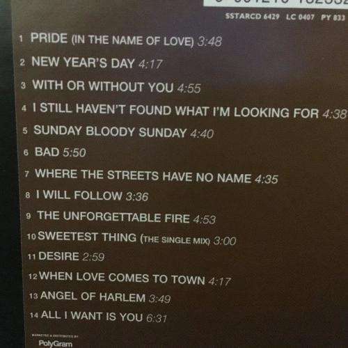 CD - U2 - The Best of 1980 - 1990