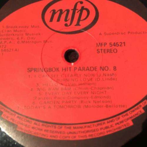 L.P. - Springbok Hit Parade 8