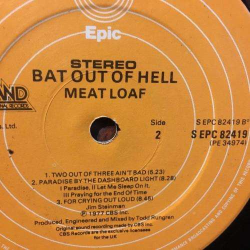 L.P. - Meat Loaf - Bat Out Of Hell