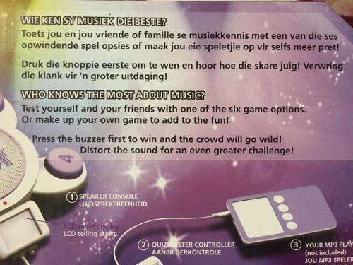 Noot Vir Noot - The Interactive Electronic Game / Interaktiewe Tuismusiekspeletjie (As New)