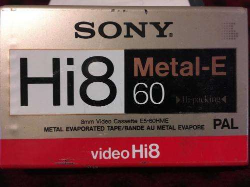Sony Hi8 Metal-E 60 Pal Video Hi8 PAL Cassette Sealed