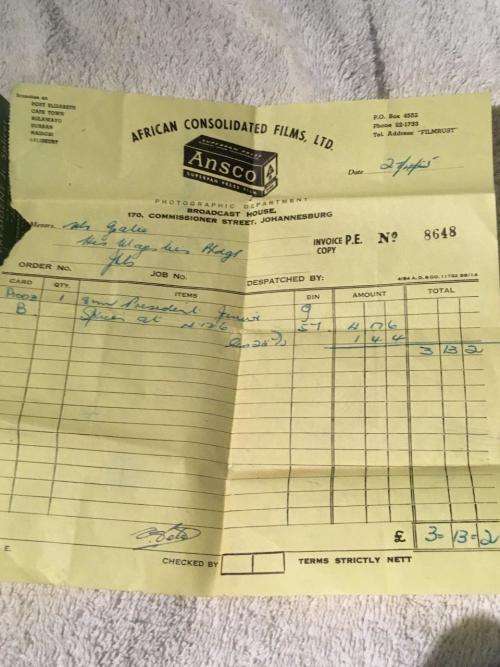 Vintage Corona President Jr Splicer for 8mm & 16mm Film Boxed with original invoice 1955