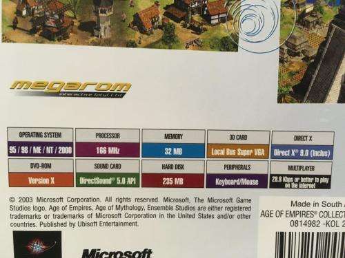 PC - Age of Empires Collectors Edition