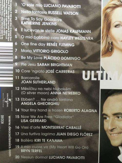 CD - Ultimate Voices - The Most Beautiful Melodies - The Most Beautiful Voices