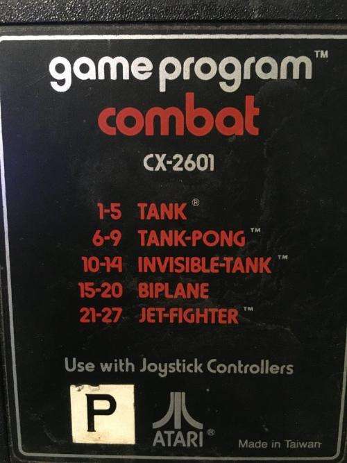 Atari - Combat Cartridge (Retro)
