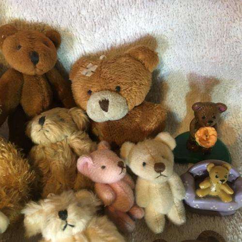 Job lot of 14 Small Collectable Teddies