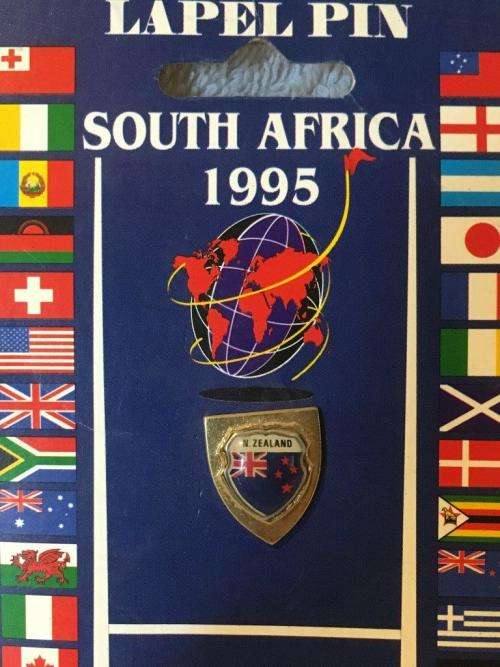 Rugby World Cup South Africa 1995 New Zeland Lapel Pin (NOS)